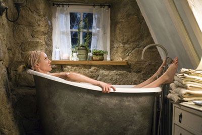 cameron diaz lounging in a bath tub